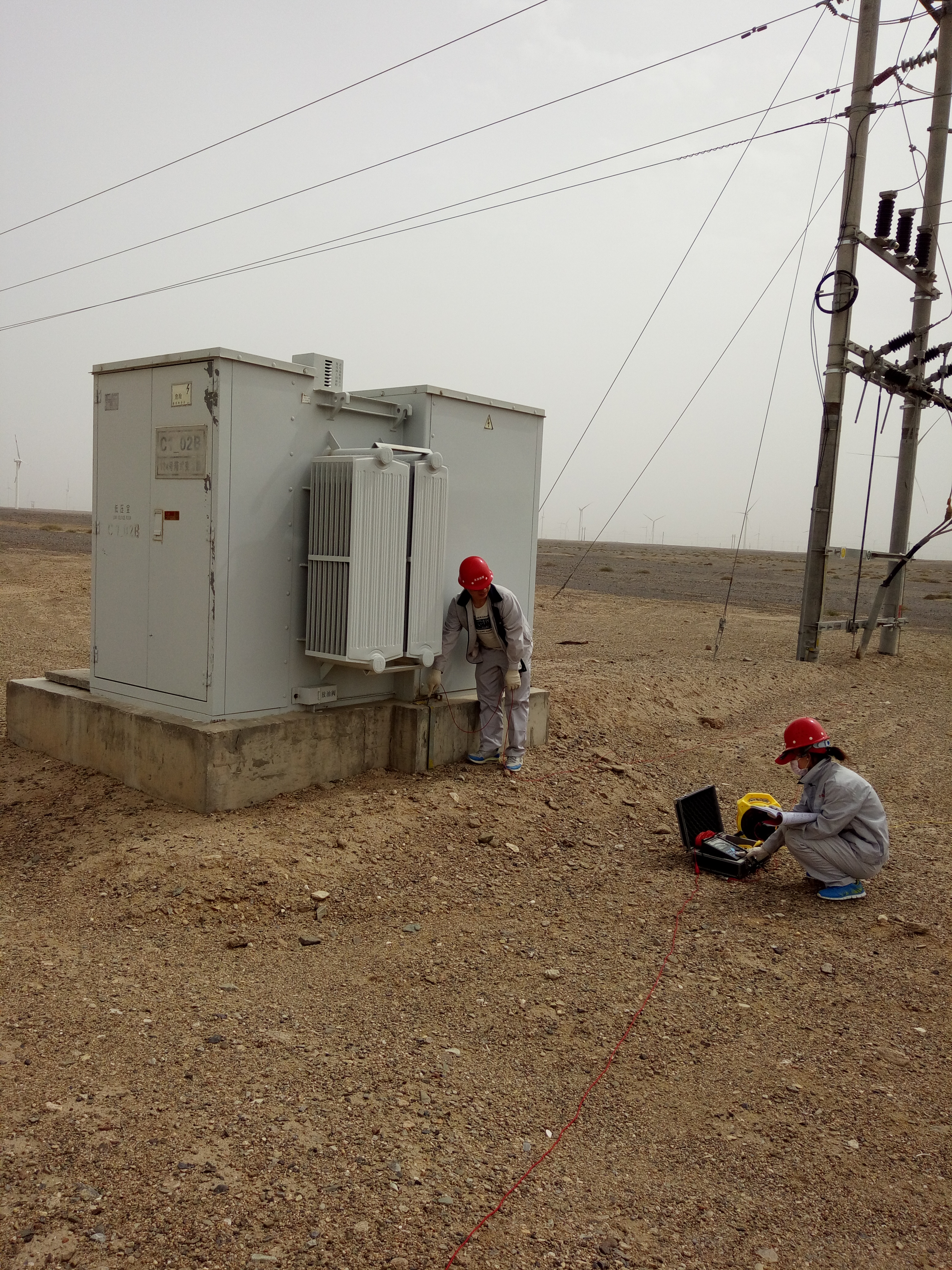 现场检测作业照片，点击显示大图！